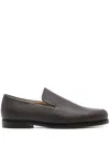Khaite Alessio Leather Loafers In Brown