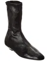Khaite The Apollo Leather Bootie In Black