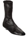 Khaite The Apollo Leather Bootie In Black