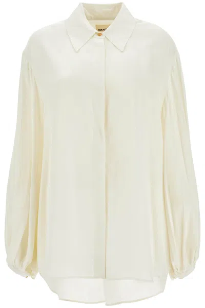 KHAITE THE BAM TOP PLEATED SHIRT