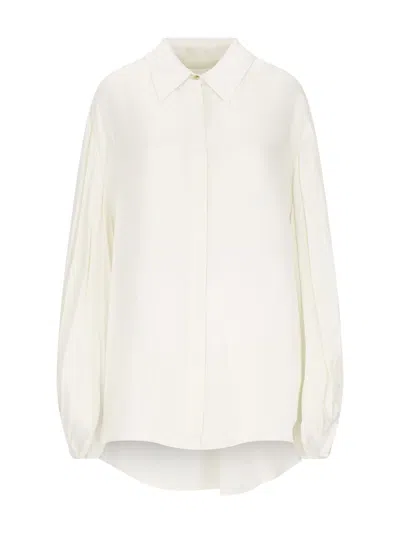 Khaite Bam Cupro Shirt In White