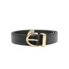 Khaite The Bambi Buckled Belt In Black