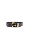 Khaite The Bambi Leather Belt In Black
