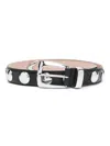 Khaite Cintura Con Borchie The Benny In Black