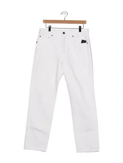 Pre-owned Khaite The Callum Straight Leg Pants W/ Tags In White