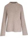 Khaite The Calvin Sweater In Nude & Neutrals