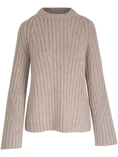Khaite The Calvin Sweater In Nude & Neutrals