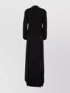 Khaite Clete Crepe Maxi Dress In Black