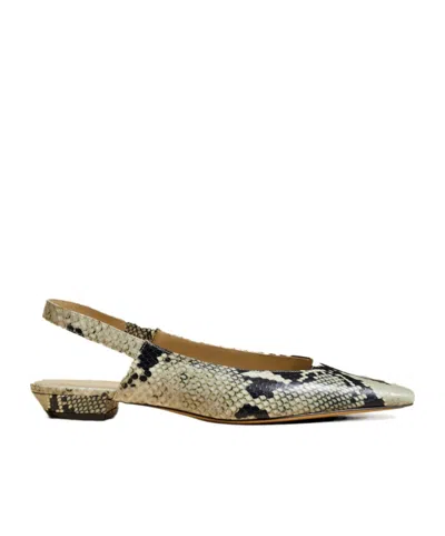 Khaite The Colin Leather Ballerina Shoes In Multicolor