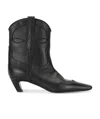 Khaite The Dallas Cowboy Ankle Boots In Multi