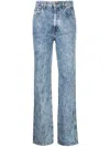 Khaite Women's The Danielle Acid Wash Jeans In Blue