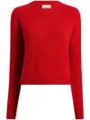 Khaite The Diletta Pullover Aus Kaschmir In Rot