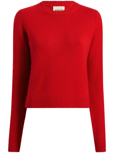 Khaite The Diletta Pullover Aus Kaschmir In Rot