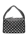 Khaite Elena Small Studded Leather Shoulder Bag In Black