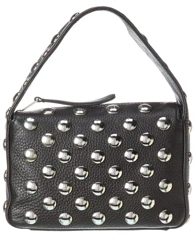 Khaite The Elene Small Leather Shoulder Bag In Black