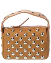 Khaite The Elene Small Leather Shoulder Bag In Brown