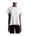 Khaite Womens White Mae Brand-patch Cotton-jersey T-shirt In White