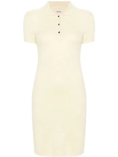 Khaite The Graciela Dress In Yellow