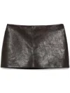 Khaite The Jett Mini Skirt In 褐色
