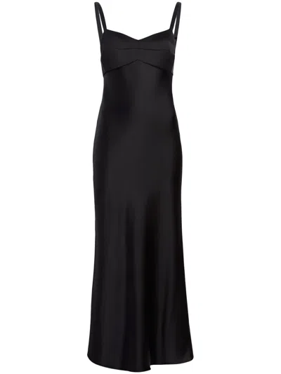 Khaite The Joely Sleeveless Maxi Dress In 黑色