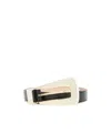 Khaite The Lucca Leather Belt In White