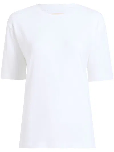 KHAITE KHAITE THE MAE T SHIRT WITH APPLICATION