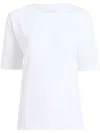 Khaite Womens White Mae Brand-patch Cotton-jersey T-shirt In White