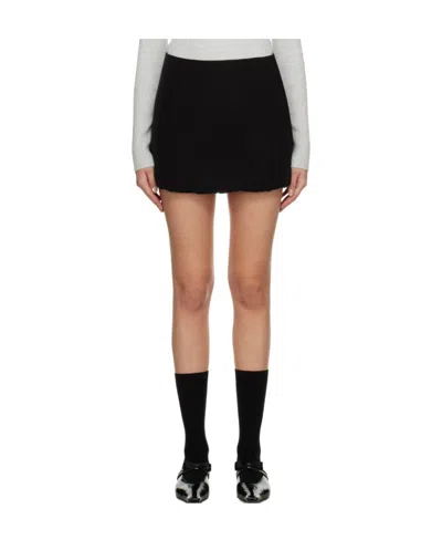 Khaite The Mael Skirt In Black