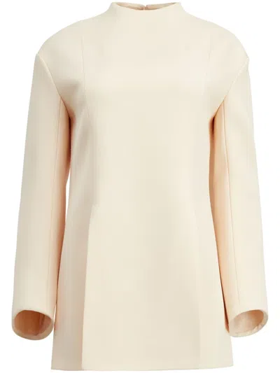 Khaite The Mahni Slit-detail Blouse In Bone