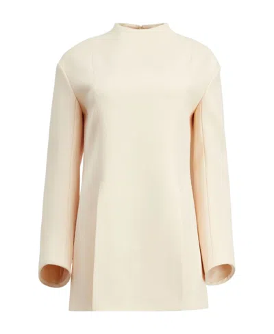KHAITE KHAITE THE MAHNI SLIT-DETAILED CREWNECK BLOUSE