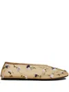 KHAITE THE MARCY FLORAL-EMBROIDERED BALLERINA SHOES