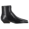 Shop Khaite The Marfa Ankle Boots In Black Leather