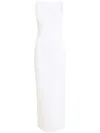 Khaite Media Viscose Blend Long Dress In 블루