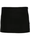 Khaite Meelar Viscose Blend Mini Skirt In Black