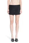 Khaite Meelar Viscose Blend Mini Skirt In Black