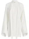 Khaite White Silk Dress In 白色