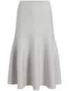 Khaite The Odil Midi Skirt In Neutrals