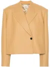 Khaite Raymond Oversized Double-breasted Jacket In Neutrals