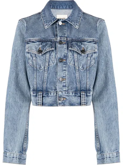 Khaite The Rizzo Denim Jacket In Blue