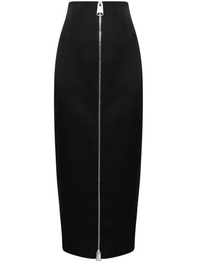 Khaite The Ruddy Maxi Skirt In Black