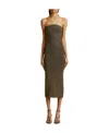 Khaite Rumer Midi Dress In Green
