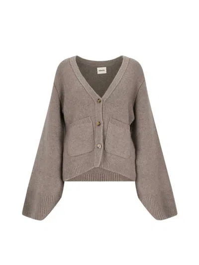 KHAITE KHAITE "THE SCARLET" CARDIGAN - BROWN