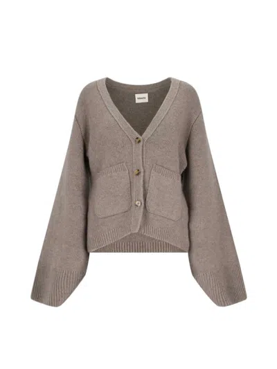 KHAITE THE SCARLET" CARDIGAN - BROWN