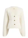 Khaite Women Scarlet Cardigan Glaze In Neutral