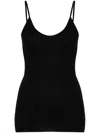 Khaite Selee Ribbed-knit Tank In Black