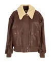 Khaite Shellar Jacket Classic Brown Leather In Brown