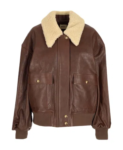 KHAITE KHAITE SHELLAR RIBBED HEM JACKET