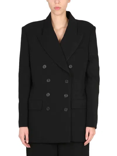 Khaite The Tanner Double-breasted Blazer In Black