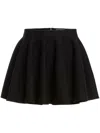Khaite Ulli Wool Mini Skirt In Black