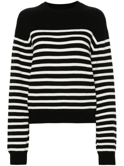Khaite Viola Cashmere Blend Sweater In Black